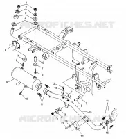 EXHAUST SYSTEM  XPLORER 500 W97CD50A (4941354135A014)