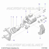 REAR BRAKE CALIPERS