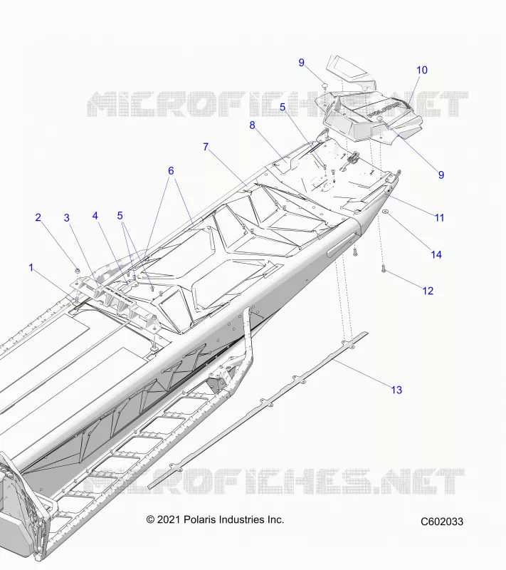 CHASSIS, REAR, MISC. COVERS AND SNOWFLAP