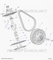 DRIVE TRAIN, SECONDARY CLUTCH
