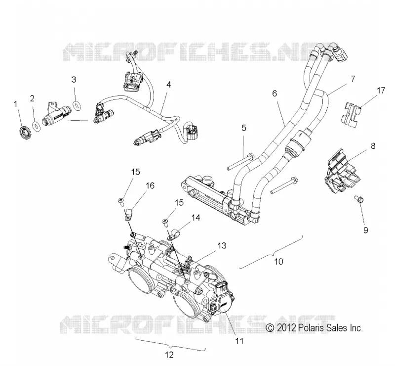 FUEL SYSTEM, RAIL, LINES AND THROTTLE  BODY
