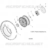 WHEELS, FRONT TIRE AND BRAKE DISC