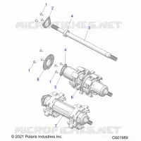 DRIVE TRAIN, JACKSHAFT AND DRIVE SHAFT