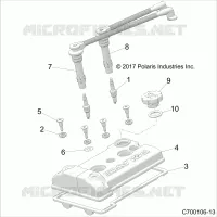 ENGINE, VALVE COVER
