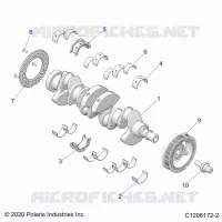ENGINE, CRANKSHAFT AND BEARINGS