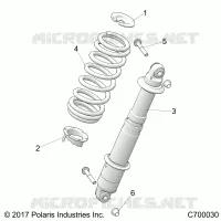 REAR SUSPENSION SHOCK MOUNTING
