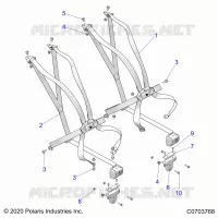 SEAT BELT MOUNTING 6 POINT