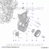 ENGINE, FRONT COVER ASSEMBLY
