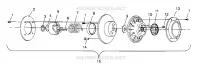 DRIVEN CLUTCH ASSEMBLY XLT SPECIAL (XTRA) 0946767 (4927112711024A)