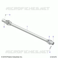 DRIVE TRAIN, PROP SHAFT, FRONT