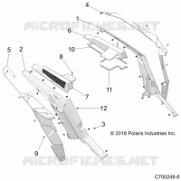 REAR BODYWORK FENDERS AND BEZELS- Z23NAE99FR/SCR/FR (C700248-8)