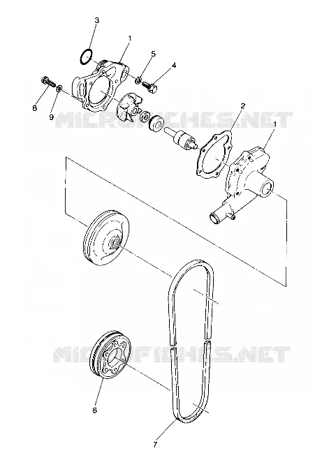 WATER PUMP 500 AND 500 CLASSIC (4916791679028A)