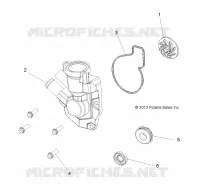 ENGINE, WATERPUMP IMPELLER AND COVER
