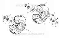 MIDDLE WHEEL ASSEMBLY 6X6 400L W948740 (4926802680C003)