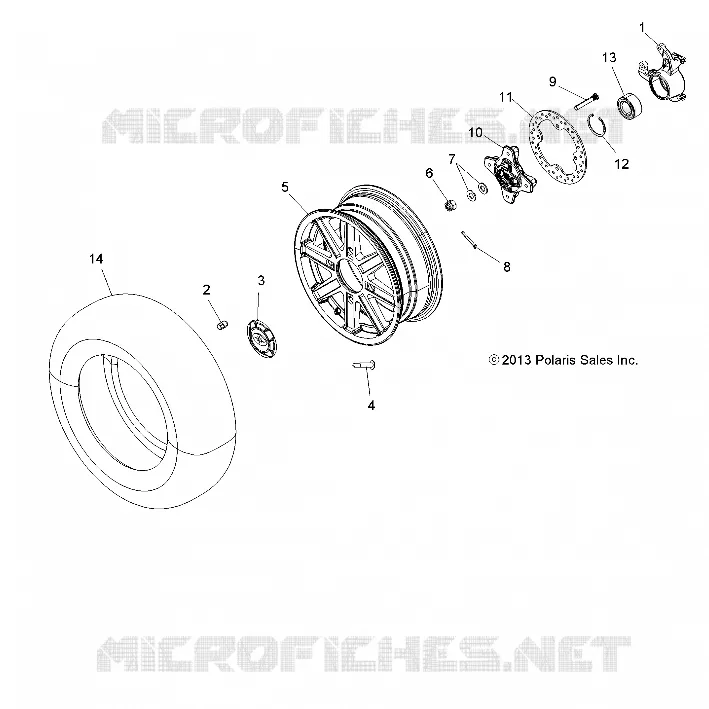 WHEELS, FRONT AND HUB