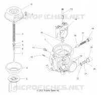 ENGINE, CARBURETOR, UPPER