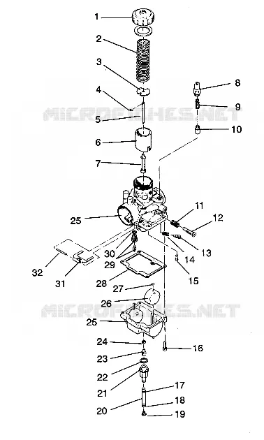 CARBURETOR TRAIL / 0930761 AND  TRAIL DELUXE / 0930243 (4923222322036A)