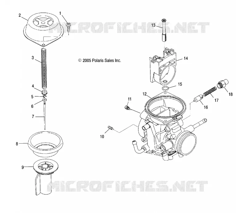 ENGINE, CARBURETOR, UPPER