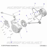 ENGINE, STATOR AND COVER