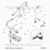 FUEL SYSTEM, RAIL, LINES AND THROTTLE BODY