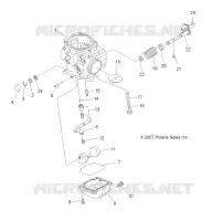 ENGINE, CARBURETOR, LOWER