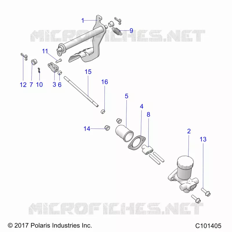 BRAKES, PEDAL AND MASTER CYLINDER MOUNTING