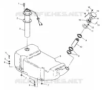 FUEL TANK SLX 780 B964287 AND INTL. SLX 780 I964287 (4937443744A009)