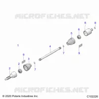 DRIVE TRAIN, REAR DRIVE SHAFT