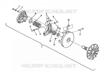 DRIVE CLUTCH ASSEMBLY  250 2X4