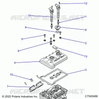 ENGINE, THROTTLE BODY AND VALVE COVER