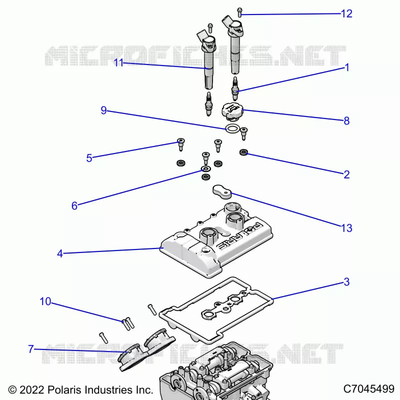 ENGINE, THROTTLE BODY AND VALVE COVER