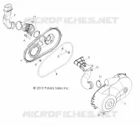 DRIVE TRAIN, CLUTCH COVER AND DUCTING