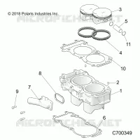 CYLINDER AND PISTON