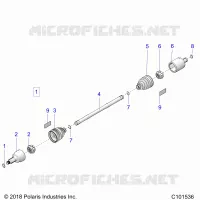 DRIVE TRAIN, DRIVE SHAFT, FRONT