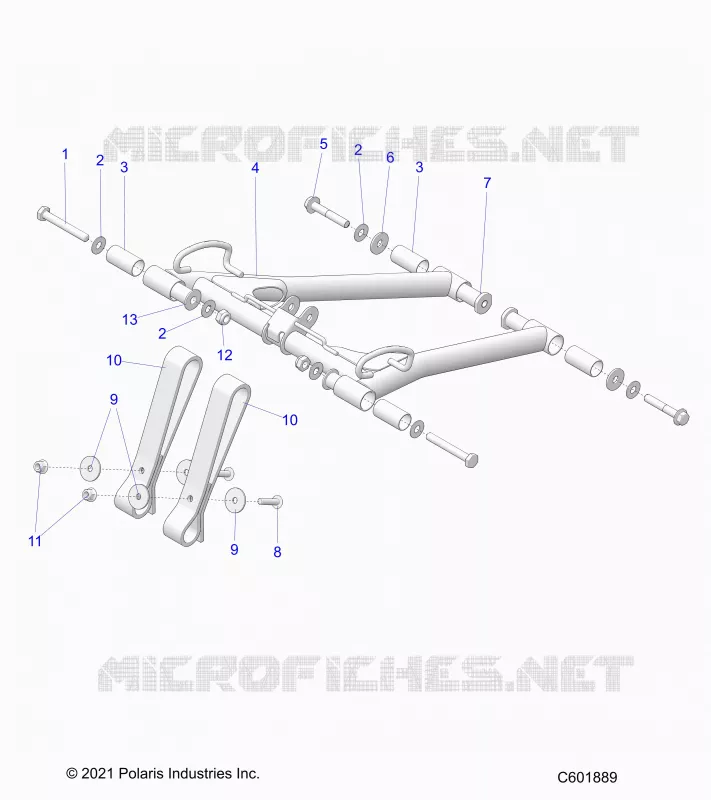 SUSPENSION, FRONT TORQUE ARM