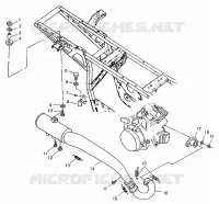 EXHAUST SYSTEM XPLORER 300 W97CC28C (4939813981A013)