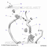 ENGINE, WATERPUMP AND BYPASS