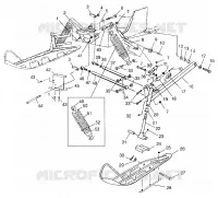 FRONT SUSPENSION AND SKI 500 INDY 0982764(A)(B) AND EUROPEAN 500 INDY E9827 (4942104210B005)
