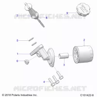 OIL FILTER AND DIPSTICK