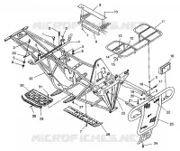 BUMPER / RACKS MOUNTING 6X6 350L W938739 (4924062406003A)
