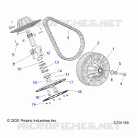 DRIVE TRAIN, SECONDARY CLUTCH