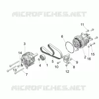 ENGINE, ALTERNATOR AND COMPRESSOR