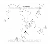 CONTROLS-MASTER CYLINDER/FRONT BRAKE LINE