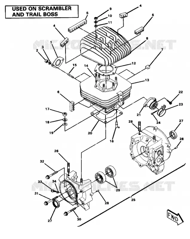 CRANKCASE AND CYLINDER (4911701170042A)