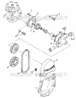WATER PUMP STORM 0975782, STORM S.E. H975782, EUROPEAN STORM S.E. E975782, (4937823782D004)