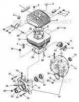 CRANKCASE AND CYLINDER TRAIL BOSS W938527 (4924072407029A)