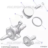 ENGINE, CRANKSHAFT, PISTON AND BALANCE SHAFT