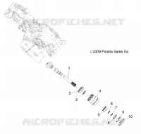 DRIVE TRAIN, MAIN GEARCASE OUTPUT SHAFT