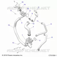 ENGINE, WATERPUMP AND BYPASS