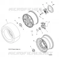 WHEELS, REAR AND HUB